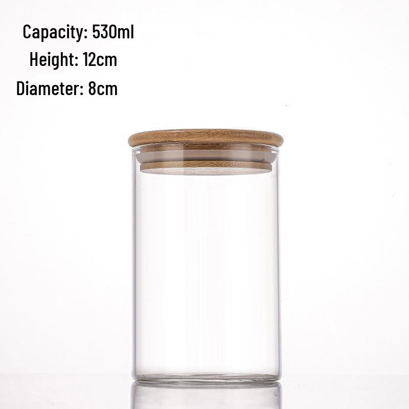 High Borosilicate Glass Spice and Seasoning Storage Jars - Sealed Kitchen Containers