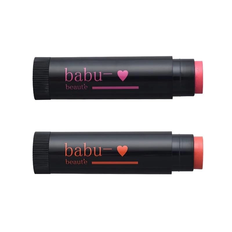 Babu Beaute Usubeni No Synthetic Surfactants Lipstick, Camellia, Pink, Soap-Removing,