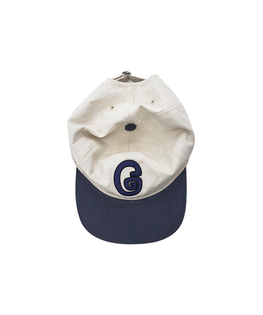 1011 GALLERY G Logo Ball Cap - Cream/Navy