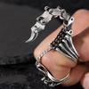 Vintage Cooler Gothic Skorpion Ring Metall Vollfingerringe Schmuck für Damen Herren