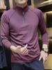 Men's Long Sleeve Color Block Stand Collar T-Shirt - Spring/Autumn 2025, Comfortable & Stylish