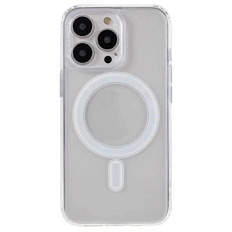 WANLONFENG LM Series For iPhone 13 Pro Clear Phone Case Compatible with MagSafe with Screen Film (Big Lens Hole)