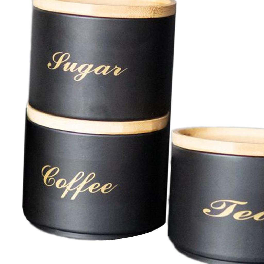 3 stück Luftdichten Küche Kanister Speisekammer Gläser Container Dekorative Kaffee Tee Zucker