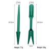 Garden Seedling Hole Puncher with Long Handle - Plastic Planter Tool for Planting and Digging