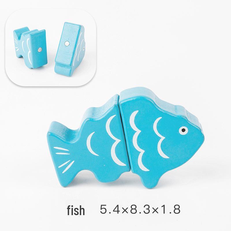 

Набор деревянных овощей и фруктов Qieqiele для малышей (1-3 года)