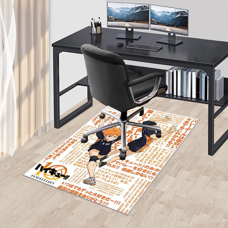 

1pc Haikyuu!! Kageyama Tobio Volleyball Chair Mat - Anime Cartoon Design Office Desk Pad, Non-Slip Carpet for Home Decor, Gaming Room, Seasonal Gift.O 60cm by 90cm
