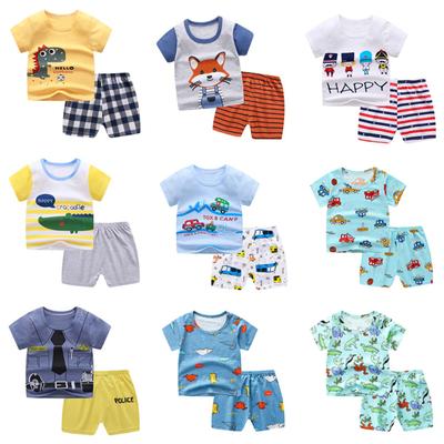 Peuter Baby Jongens Meisjes Korte Mouw Cartoon T-shirt+Korte Broek Outfits Set 0-5J