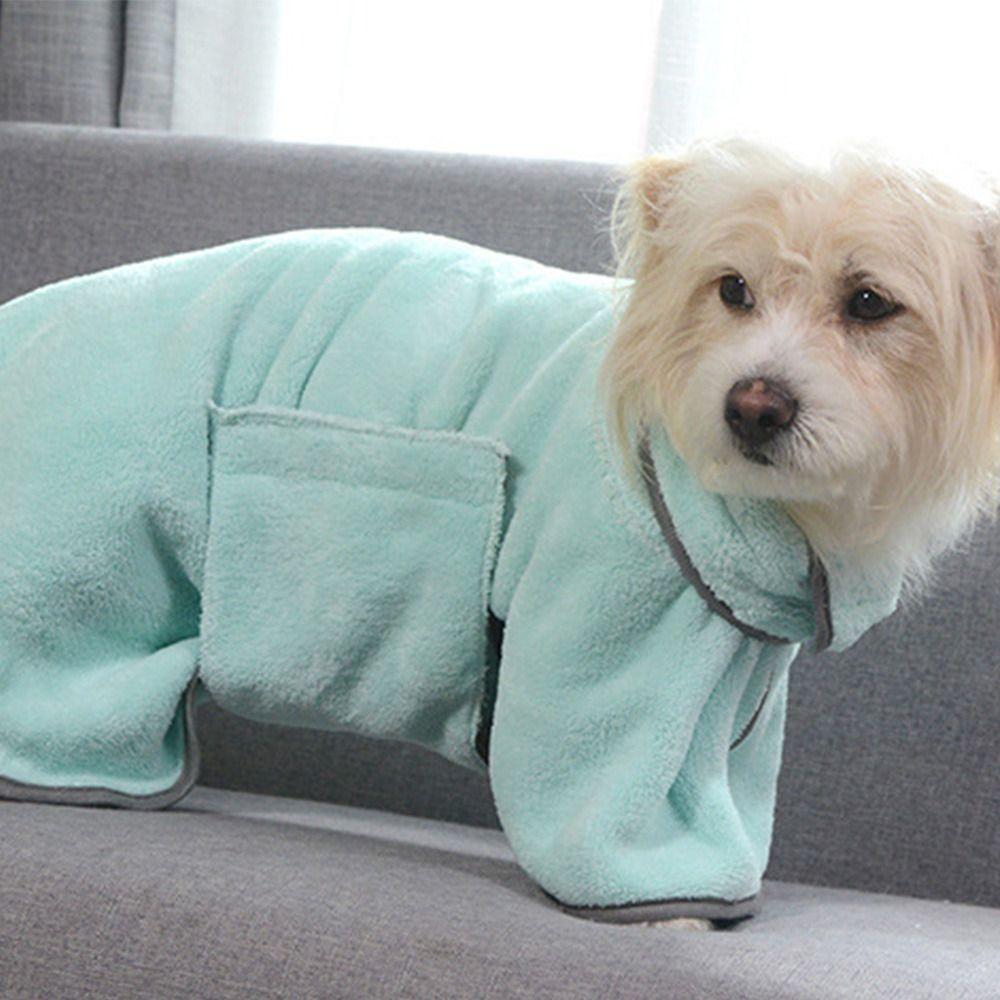 Soft Pet Bath Towels Quick-drying Dog Towel Cute Pet Pajamas for Small Large Dog