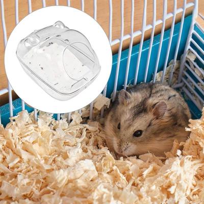 Hamster Sand Bath Box Hamster Bathroom Box Small Animal Body Cleaning Habitat For Gerbils Chinchilla Bathing Container