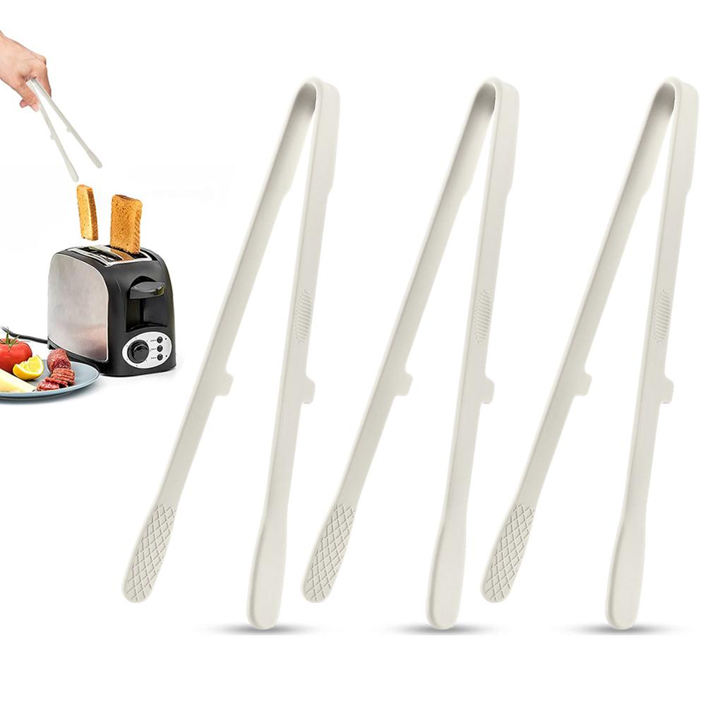 3Pcs Kitchen Tongs 10.51inch Silicone Barbecue Tongs Clip BBQ Grill Meat Tongs Cooking Tweezers for Food Utensils Kitchen Tools