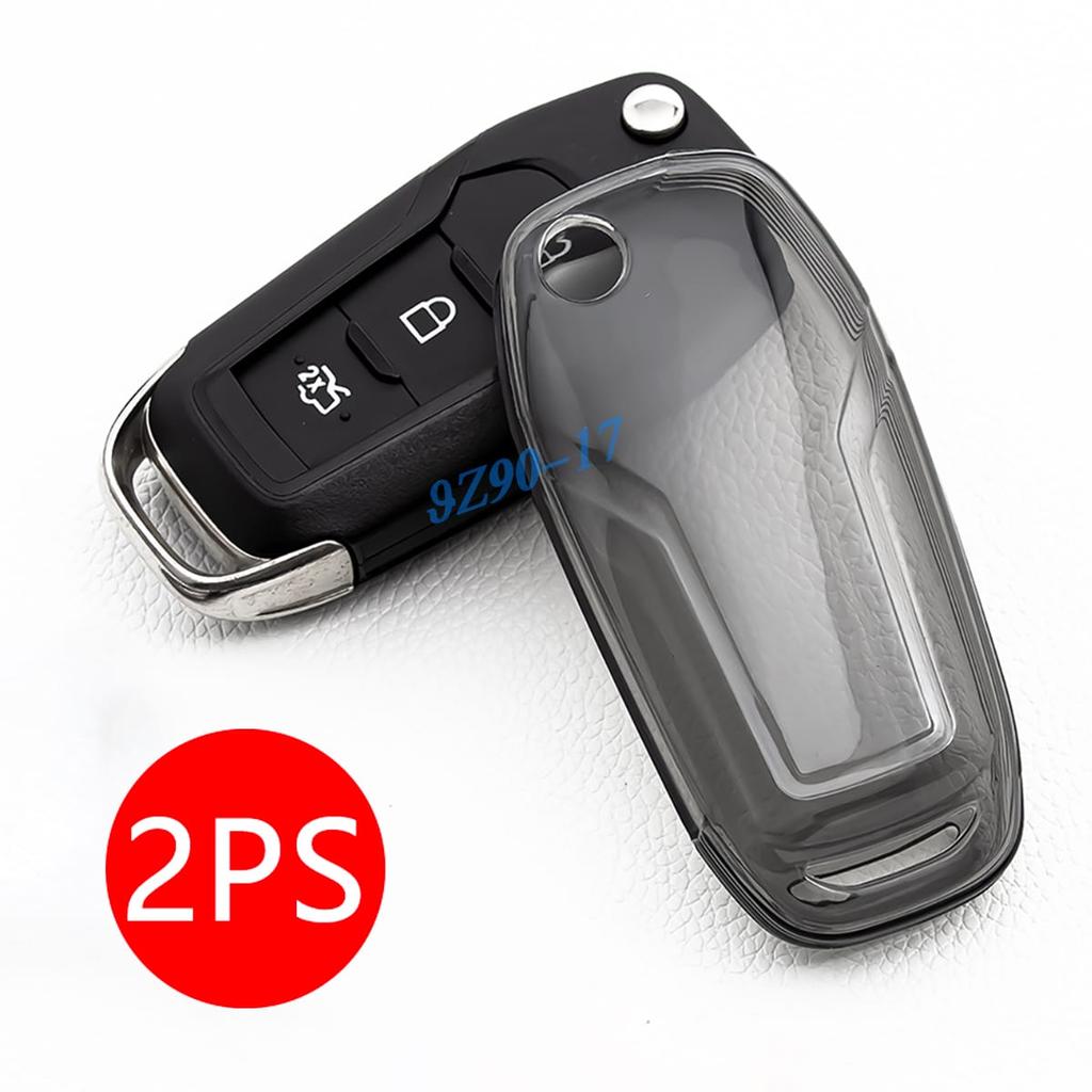 Transparent Tpu Car Smart Key Cover Case Holder Keychain For Ford F150 F250 F350 F450 Xlt Ranger Xl Maverick Ecosport Everest