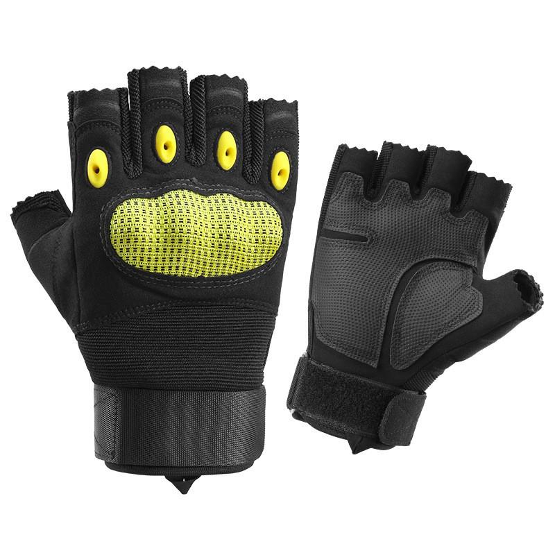 Mens Tactical Half-Finger Gloves Outdoor Activities Shooting Cycling Hiking Anti-Slip Touchscreen Compatible Quick-Dry