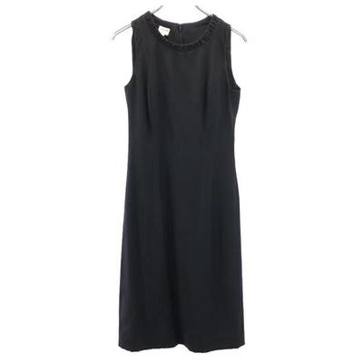 Made In Italy Wool Blend No Sleeve One Piece 38 Black Women Used