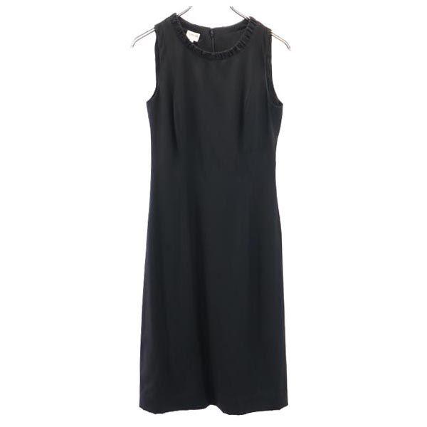 Armani Collezioni Made In Italy Wool Blend No Sleeve One Piece 38 Black Women Used