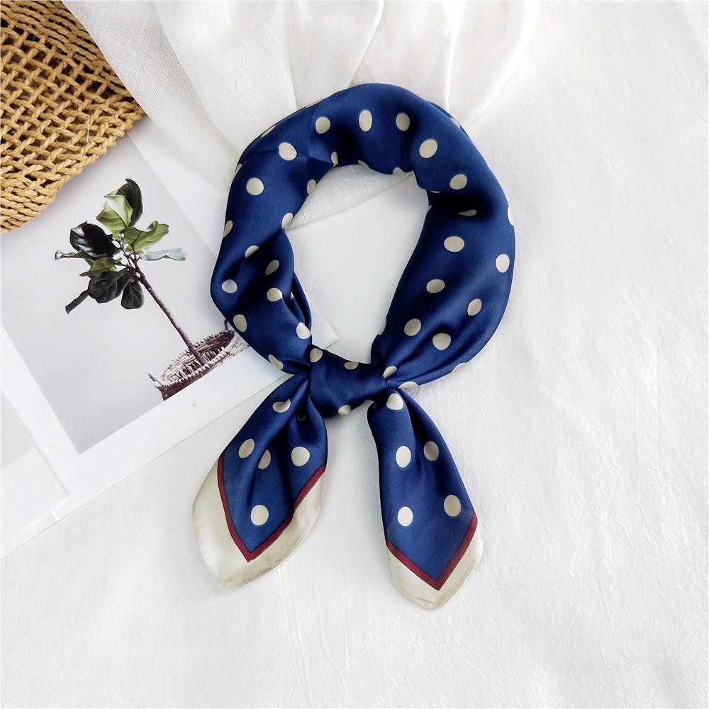Floral Print Headkerchief Neck Scarves Women 70CM Square Headband Hijab Scarf For Ladies