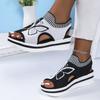 Cross-border Foreign Trade Large Size Summer New Leisure Flying Weaving Hollowed-out Fish Mouth Beach Women's Sports Sandals in Stock