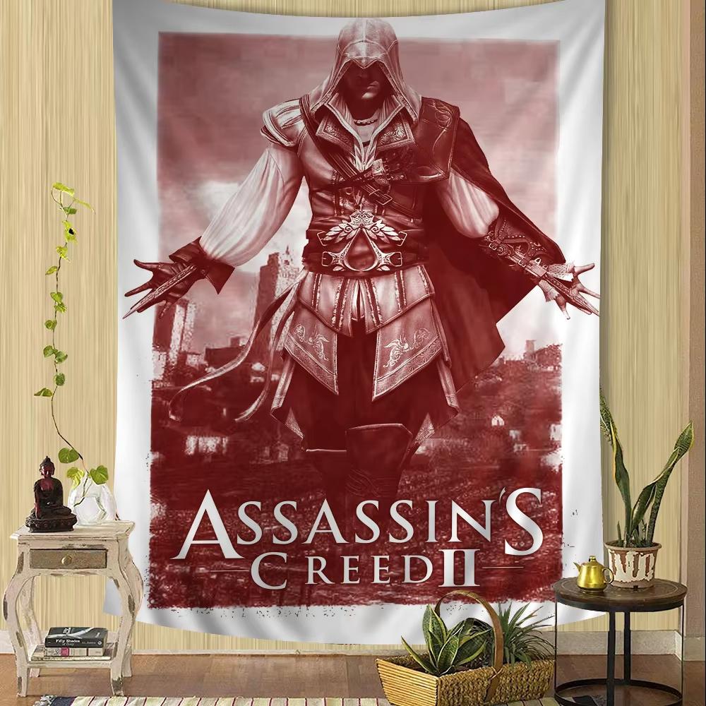 Japanese Anime Assassin Tapestry, Creed Style Wall Hanging For Fans Bedroom Dorm Gaming Room Home Decor Gift