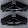 Wall Mounted Bathroom Shelve Multifunctional Storage Tray Shampoo Holder with Metal Hooks Toilet Kitchen Accessories