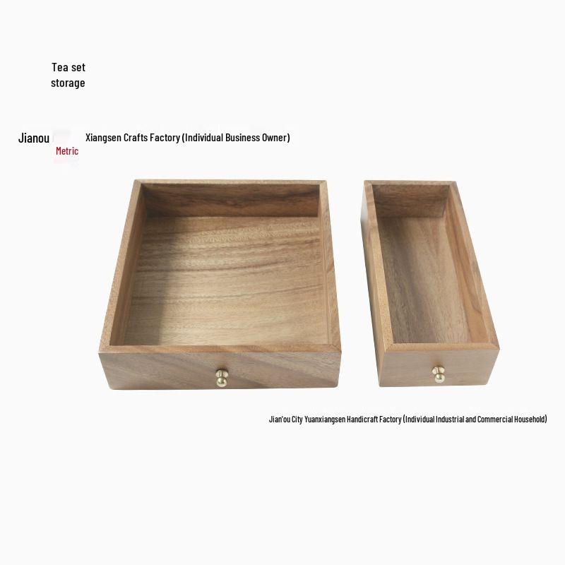 Small Walnut Wood Curio Shelf: Desktop Teacup Holder and Coffee Table Display Rack