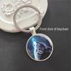 Wolf Wildlife Park Time Gem Keychain & Car Pendant