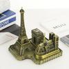 Eiffel Tower Notre Dame Arc De Triomphe Building Model Metal Antique Bronze Figurine World Famous Landmark Architecture Decor