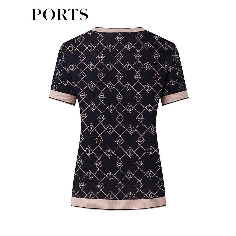 Ports Women's Autumn Short Sleeve Knit Top