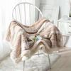OEING Lammwolle Korallenfleece Decke
