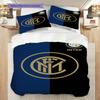 Biancheria da letto con design dello stemma dell'Inter (1 * copripiumino + 2 * federa, senza nucleo) Regalo di compleanno di Natale Set biancheria da letto Morbido e confortevole