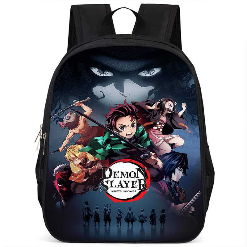 Japan cartoon comics Demon Slayer Pillar Training Arc Student Large Capacity School Style Backpack 7545