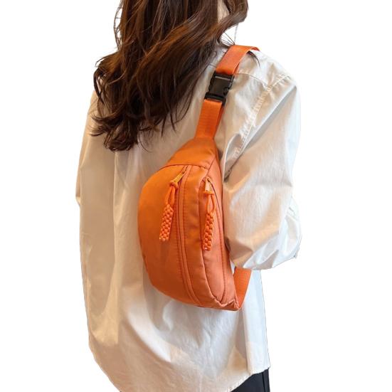 Woman Crossbody Fanny Pack Waist Bag with Adjustable Strap Multiple Zippered Pockets Casual Waist Wallet for Sports Travel Vacation