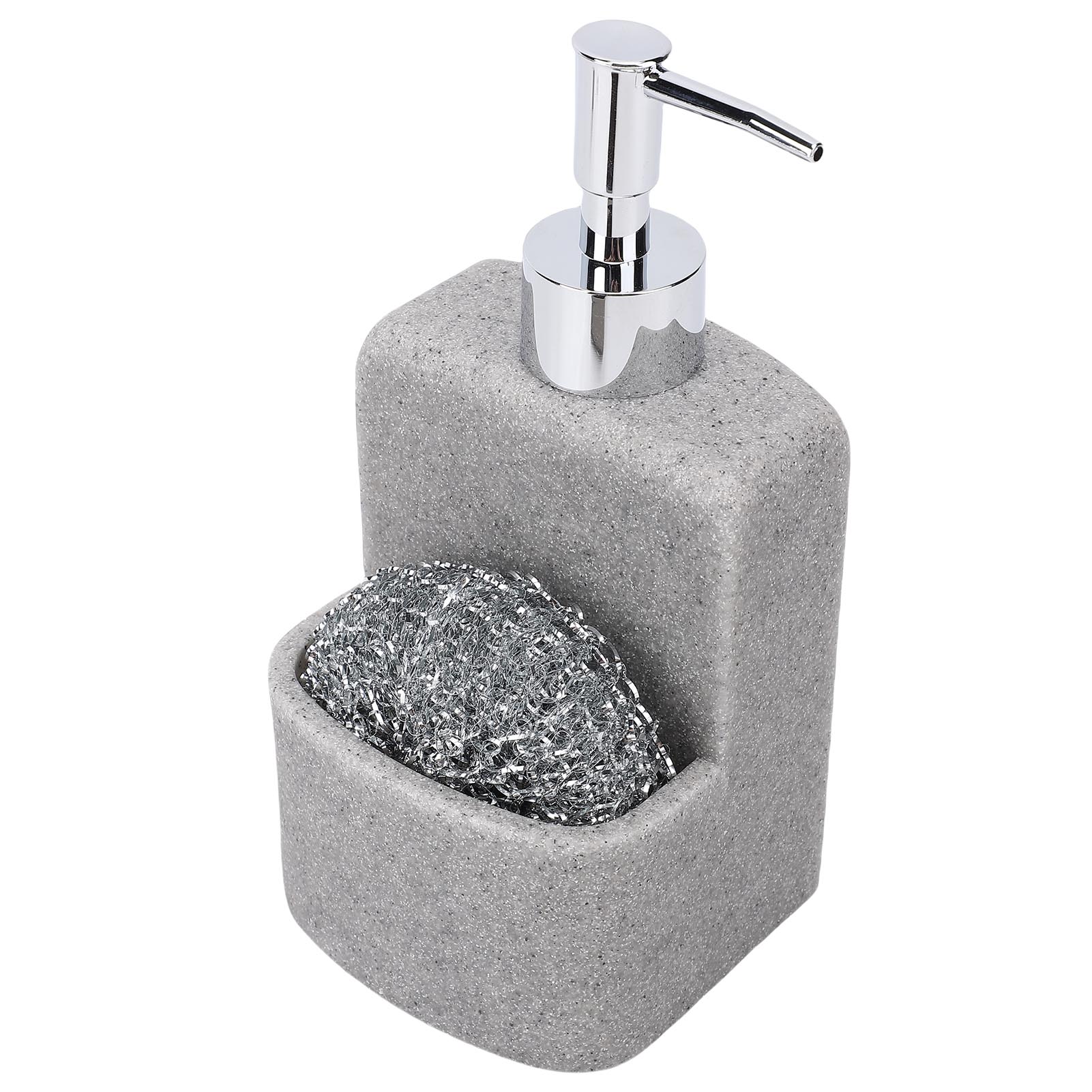 

Предметы домашнего обихода Дозатор для мыла 250 мл Вместимость 2 в 1 Жидкий дозатор для мыла для рук и посуды и держатель для кухонной раковины