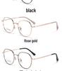 Ultra-light Retro Round Metal Eyeglass Frames for Myopia - Stylish & High-Quality Student Frames