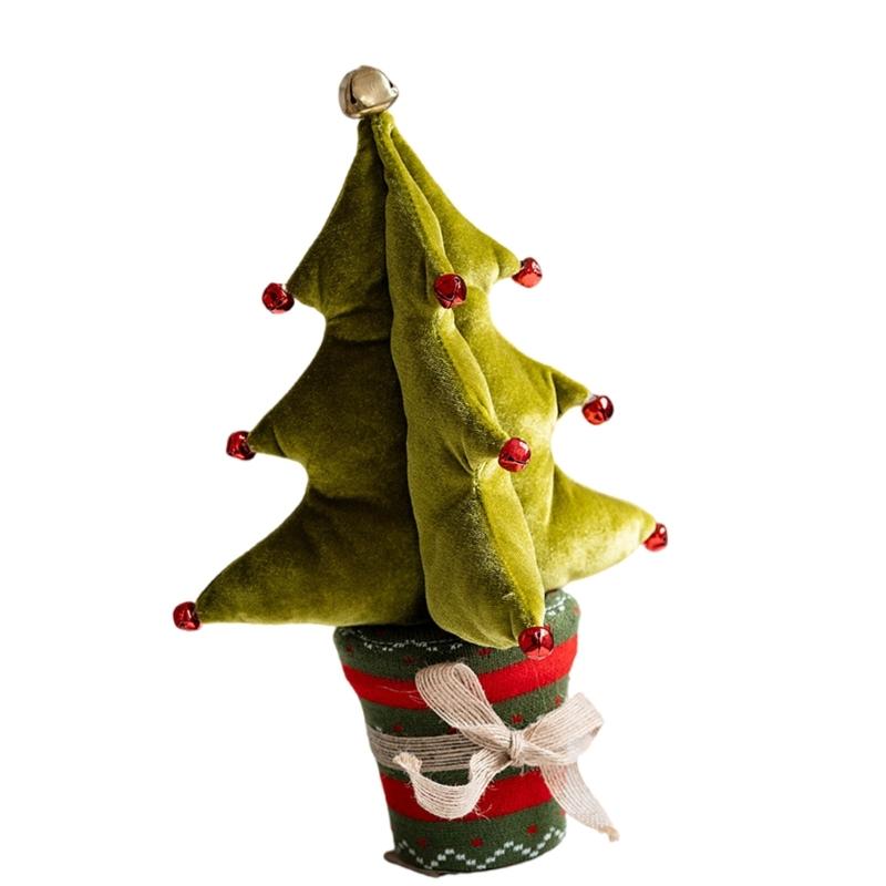 Miniature Artificial Christmas Tree Portable Christmas Tree with Festival Ornament for Intimate Holiday Setting