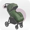 Momi miya - poussette ultra compacte - dès 0 mois jusqu’à 22 kg - kit d’accessoires - roues eva 7"/10" - vert