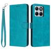 Wallet Case for Edge 70 Fusion+ 5G - Leather/PU, Green, With Lanyard