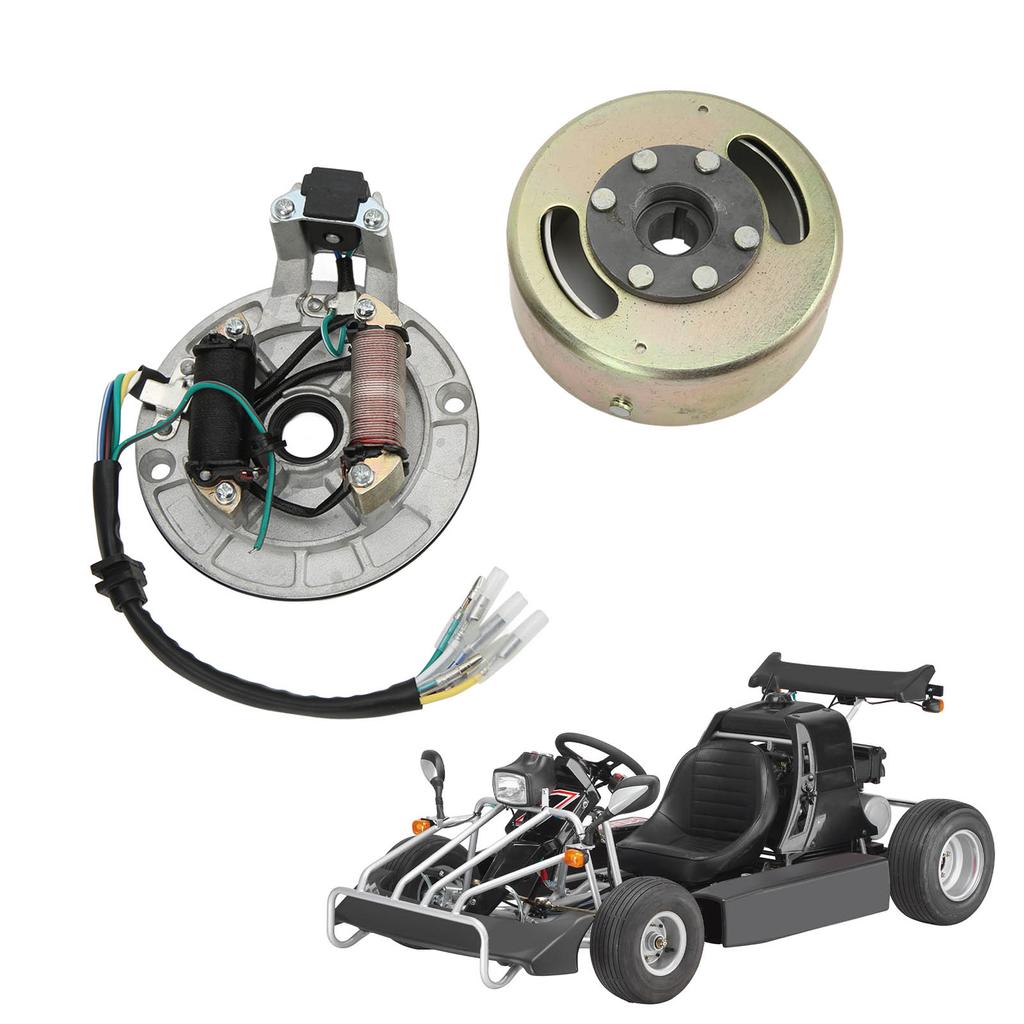 Magneto Stator Flywheel Rotor Kit Copper Aluminum for 90cc 110cc 125cc 140cc  Start Engine PIT PRO PIT  Magneto Flywheel