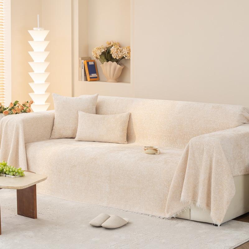 New Sofa Towel, Universal for All Seasons, High-end Sofa Cover, Sofa Cover, All-inclusive Chenille Sofa Blanket Cushion