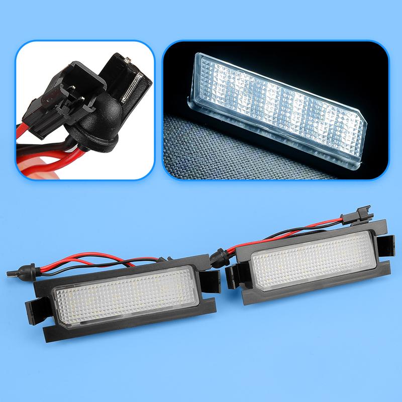 

925012M100 1 Pair LED License Plate Lights Tag Lamp 925022L500 92501B2000 Fit for Kia Soul Hyundai Veloster Genesis Coupe