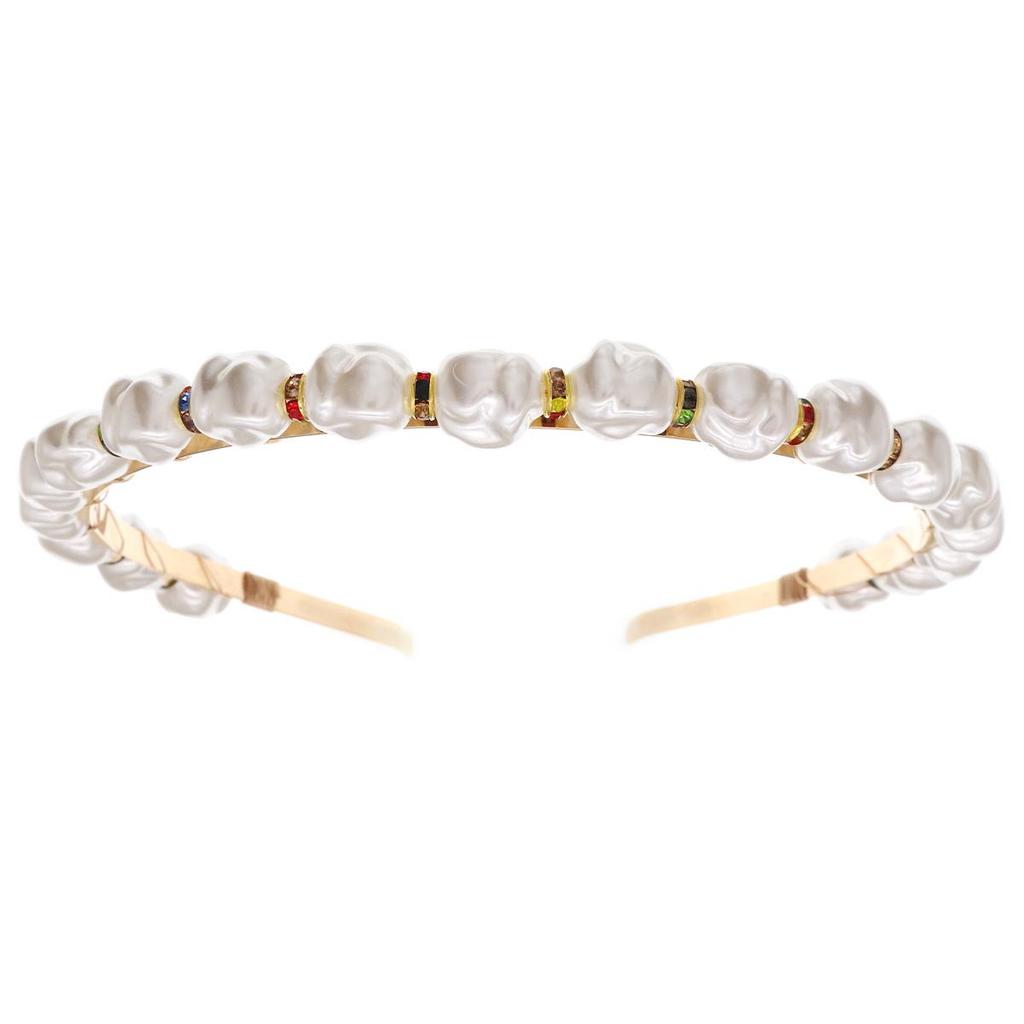 Baroque Pearl Luxury Headband: Handmade, Elegant Accessory for Parties and Birthdays