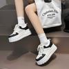 Thick-soled Heightened Breathable Little White Shoes Women's New Versatile Lace-up Air Force Casual Sports Shoes Single Shoe Trend