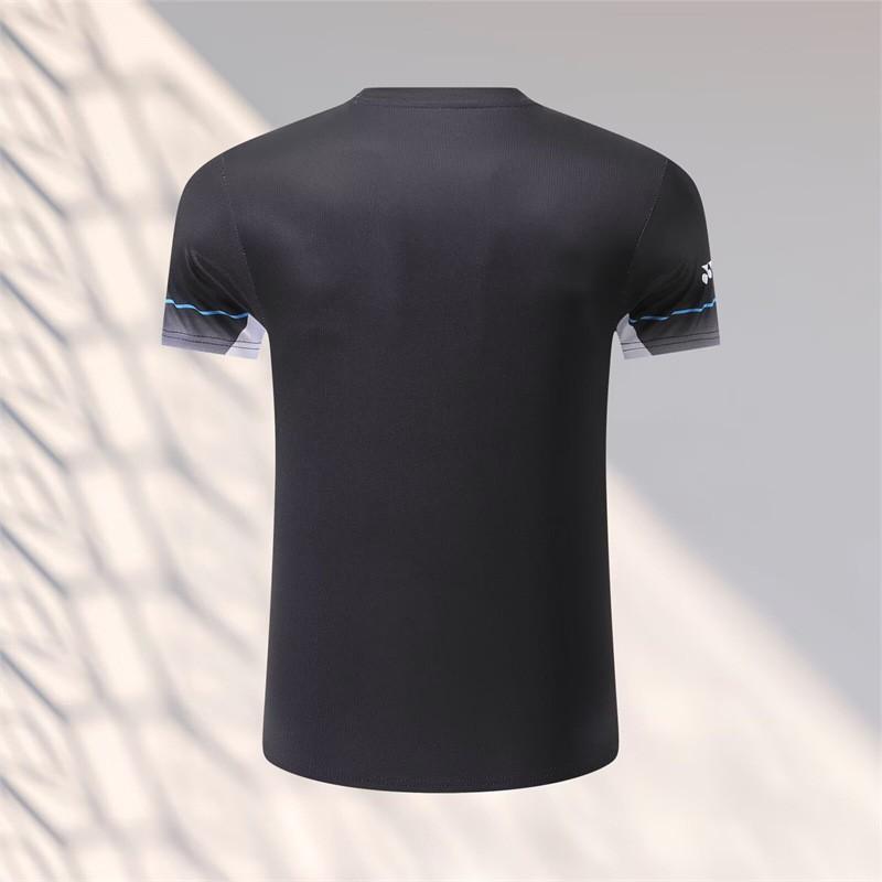 Unisex Badminton Shirt Short Sleeve Quick Dry Sport T-Shirt Men Women Kids Training Competition