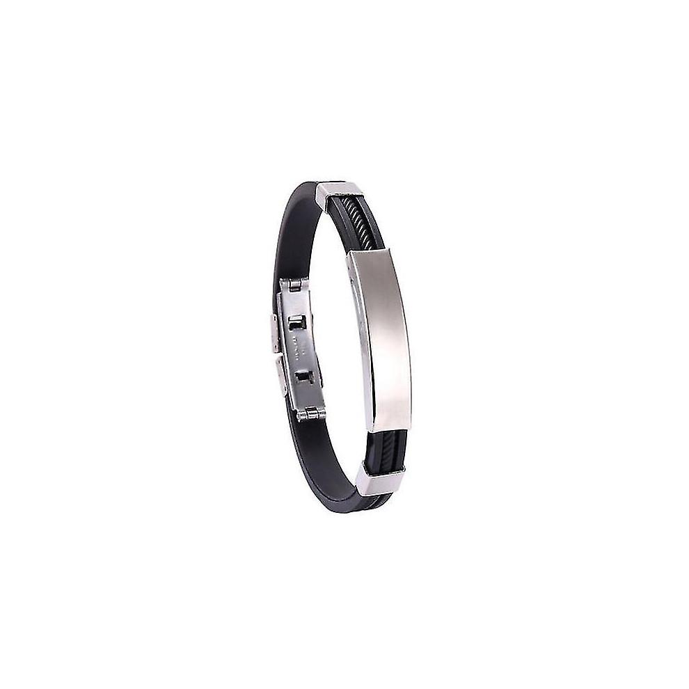 (black) Wristband Men's Magnetic Bracelet Energy