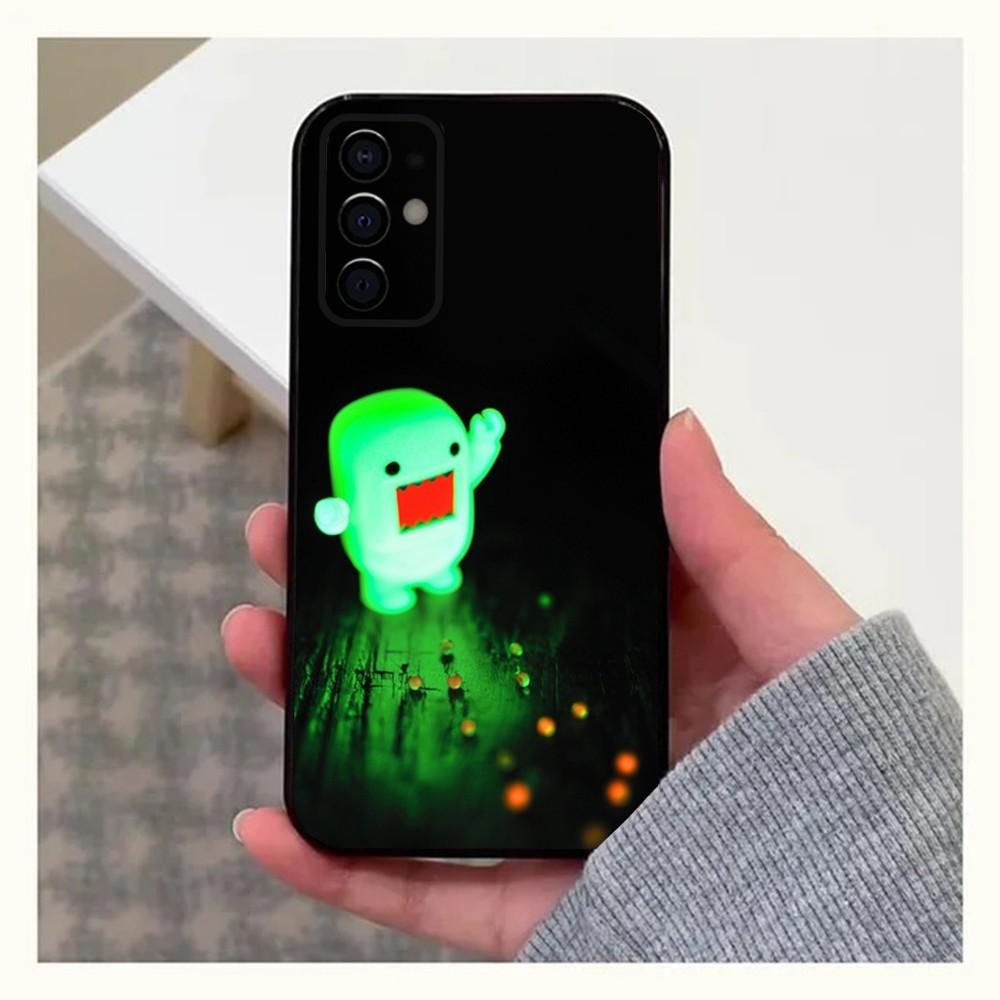 Cute D-Domo-kun Cartoon Phone Case For Samsung S24,S21,S22,S23,S30,Ultra,S20,Plus,Fe,Lite,Note,10,9,5G Black Soft Cover