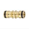 2 Way Quick Coupling Brass Garden Hose Repair Connector Adapter Mender for Irrigation  Hot Selling