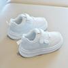 Spring and autumn new children's white sneakers, boys' sports shoes, lightweight girls' casual sneakers, soft-soled baby shoes