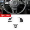 Accessoires de Voiture en ABS Cache-Volant Garniture Pour VW Golf 6 MK6 Passat B7 Jetta Bora CC Tiguan Caddy Touran Motif Fibre de Carbone