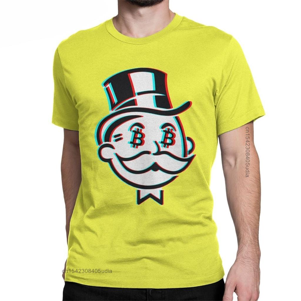 Fashion Crypto Bitcoin Mr Satoshi Nakamoto TShirt For Men Round Collar Cotton Graphic T Shirts Tee Shirt for Men Summer Tops