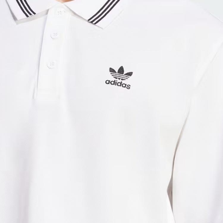 adidas Adicolor Loose Polo Shirt 'White' Men's JW5898