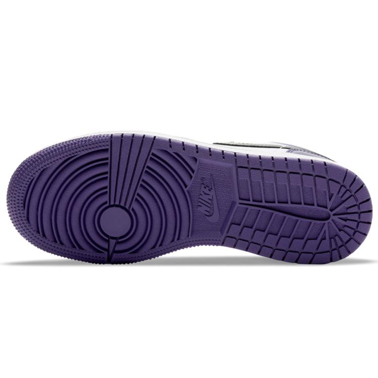 Jordan 1 Low Court Purple White GS 553560-500
