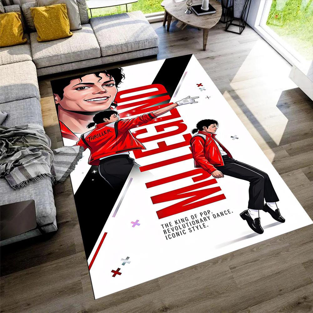 Michael Jackson Legend Carpet Suitable for Dormitory Outdoor Dining Room Study Room Anti-slip Rug Decorate Offices Wedding Party Gift
